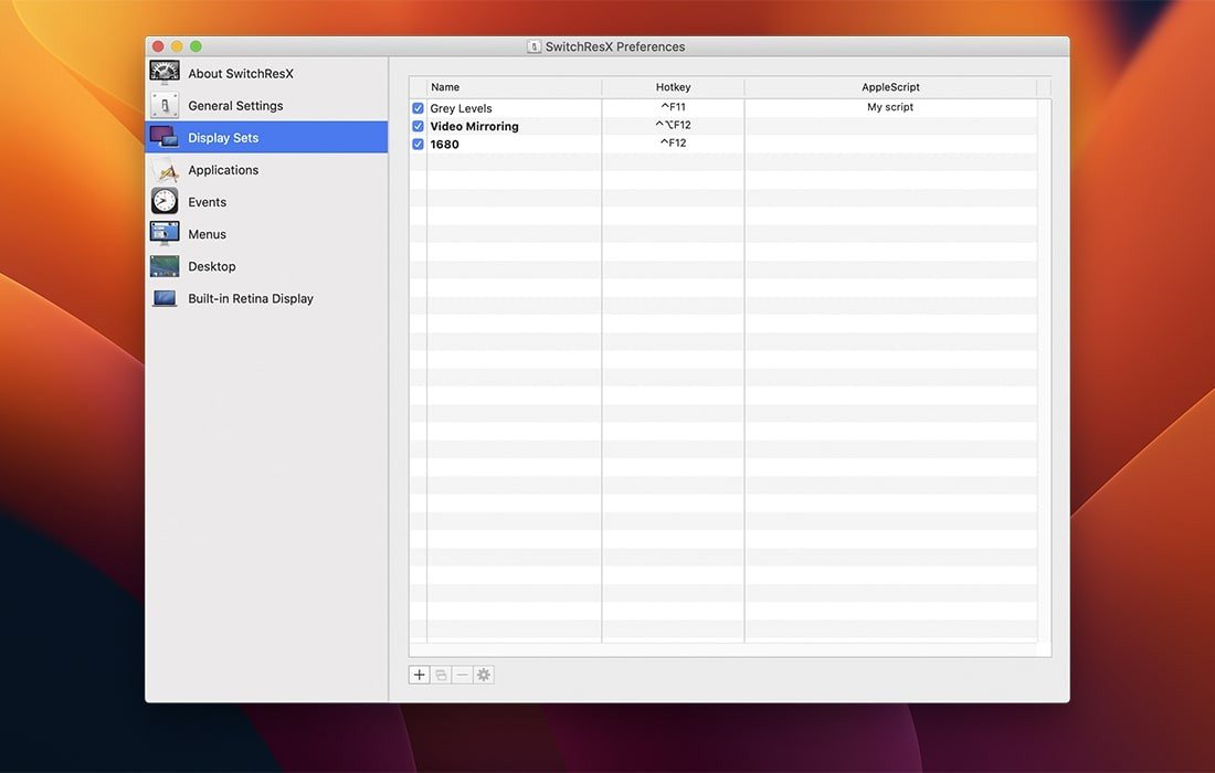 SwitchResX screenshot 3